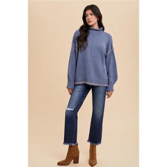 Annie Wear Distressed Raw Hem Straight Leg Cropped Jeans - Picture 4 of 4